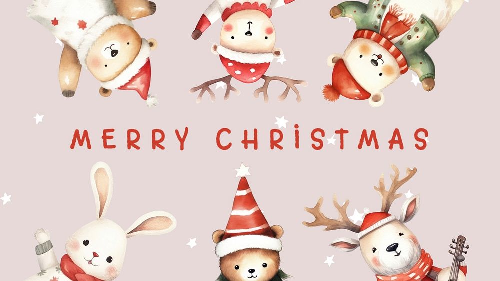 Merry Christmas blog banner template