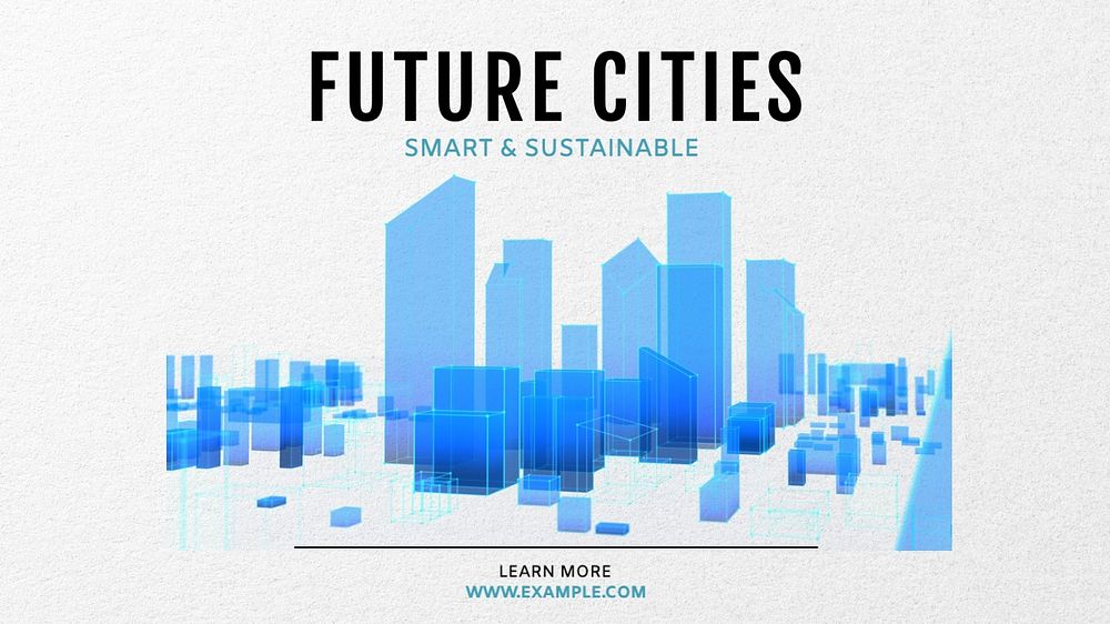 Future cities blog banner template