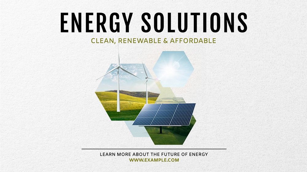 Energy solutions blog banner template