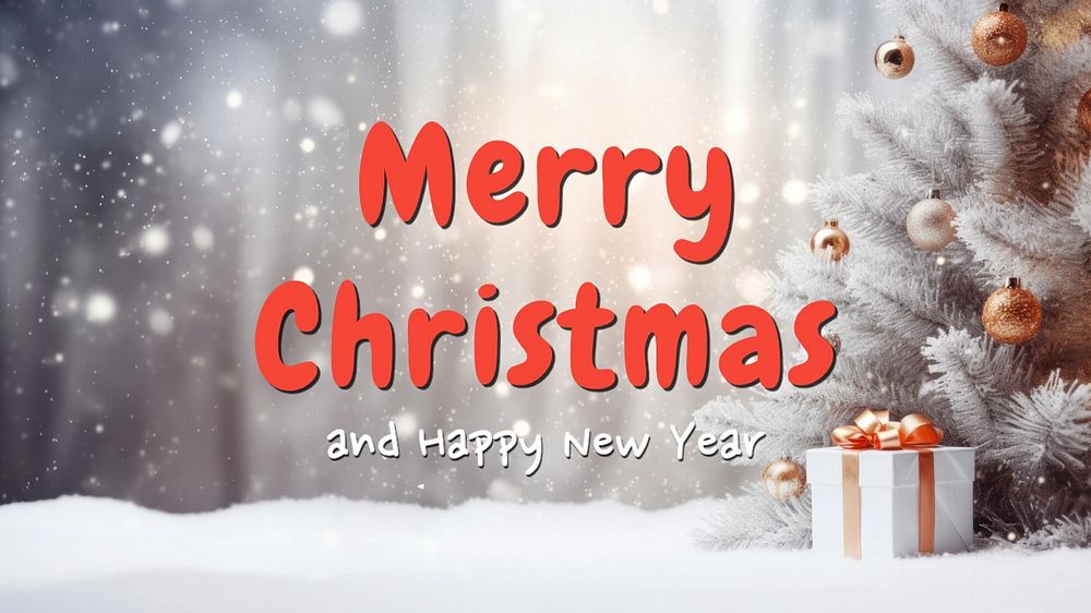 Merry Christmas blog banner template