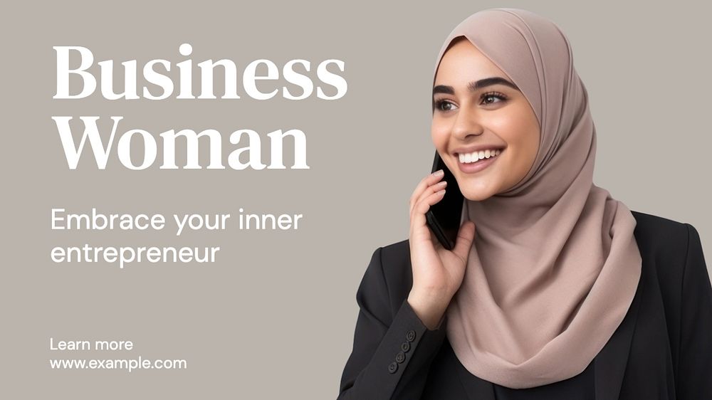 Business women  blog banner template