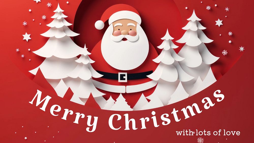 Merry Christmas  blog banner template