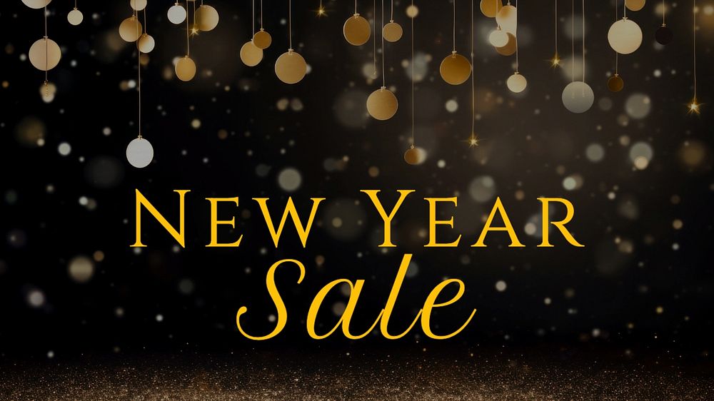 New year's sale blog banner template