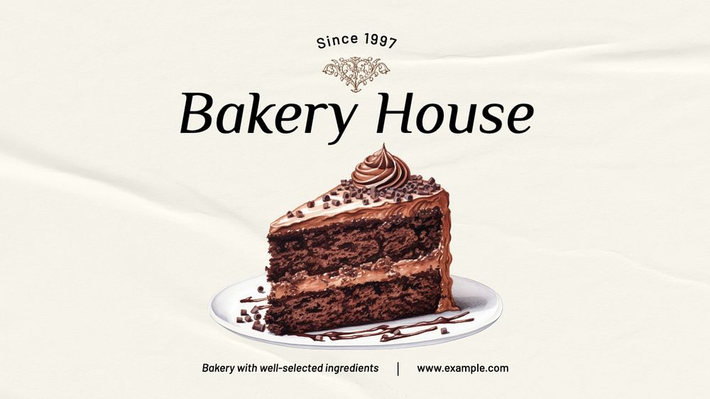 Bakery house blog banner template