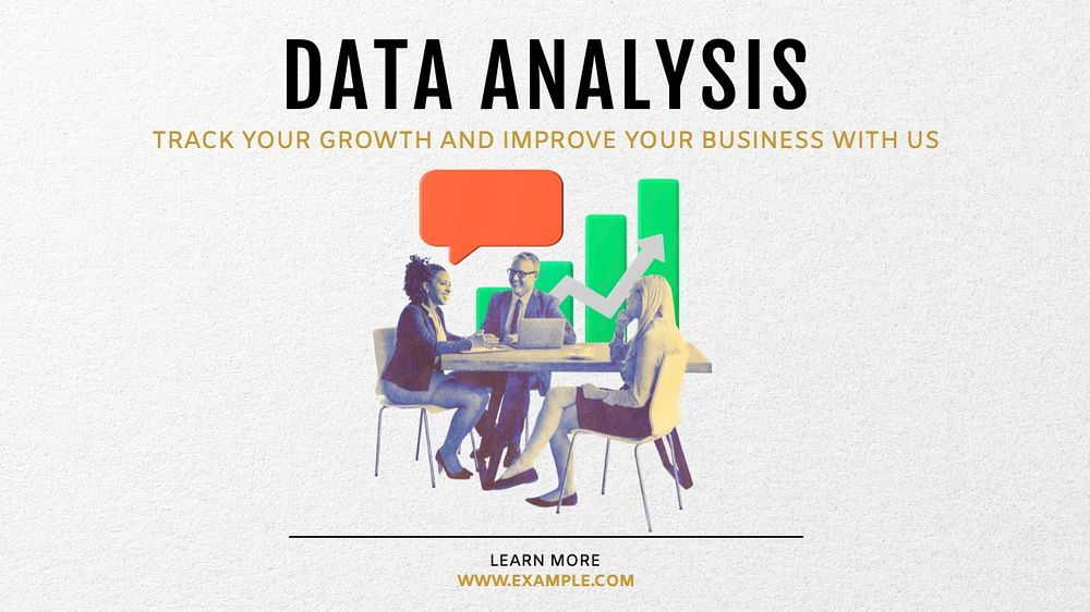 Data analysis blog banner template