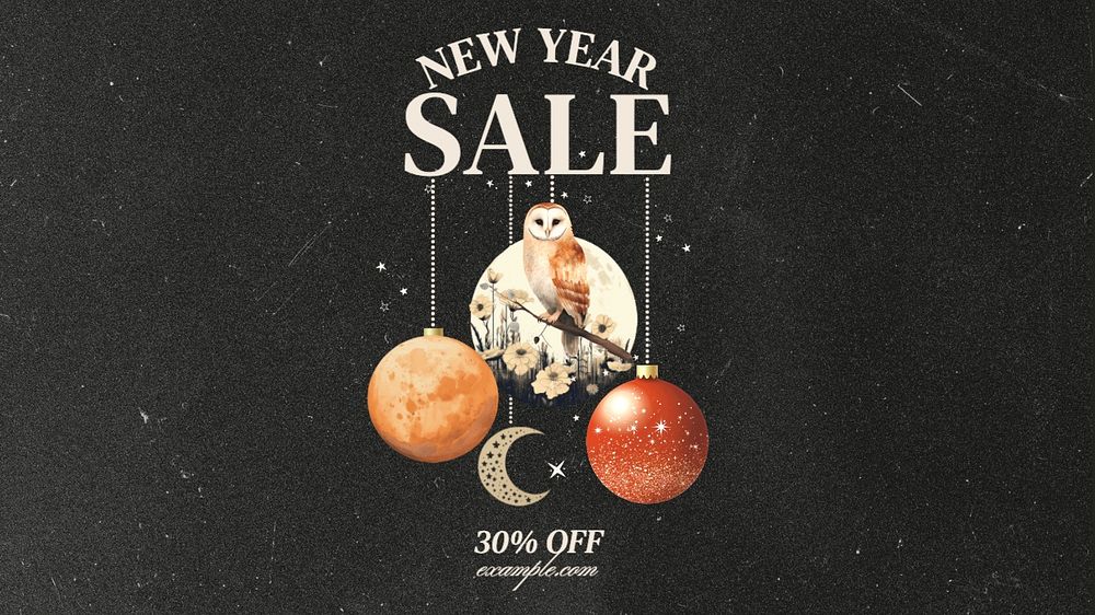 New year sale blog banner template