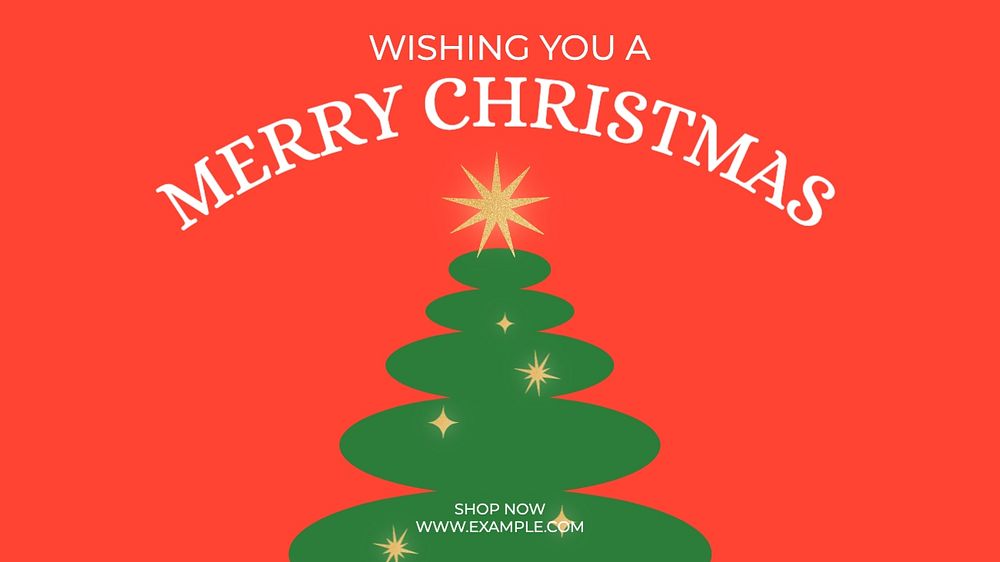 Merry Christmas blog banner template