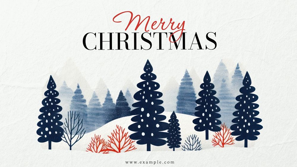 Merry Christmas blog banner template