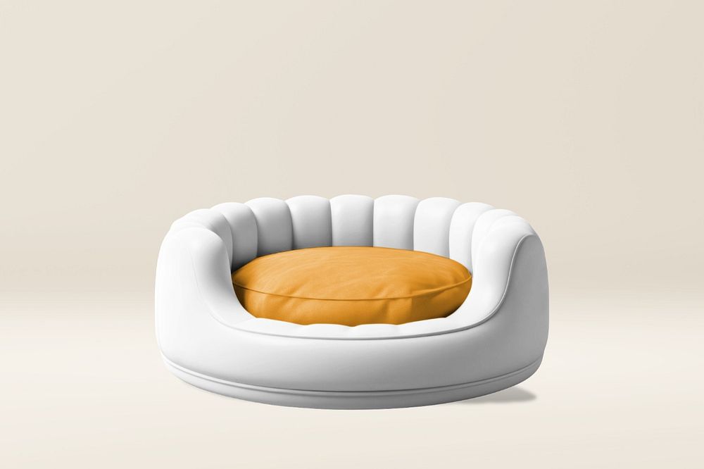 Pet cushion bed editable mockup