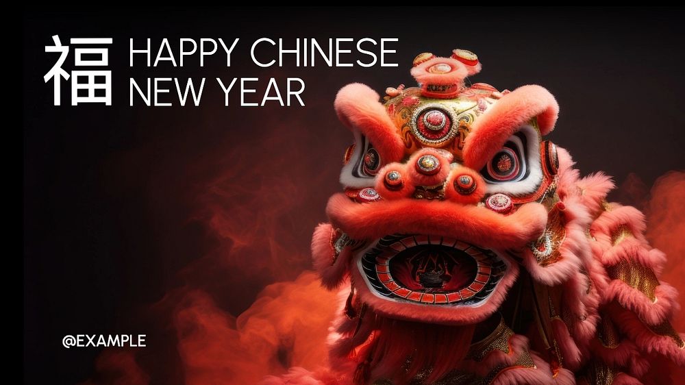 Chinese New Year blog banner template