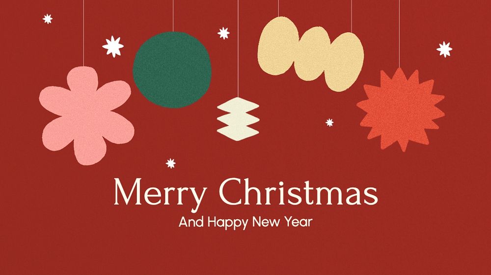 Merry Christmas blog banner template