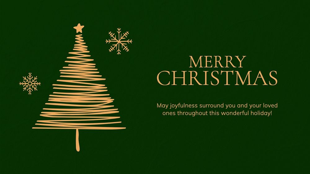 Merry Christmas blog banner template