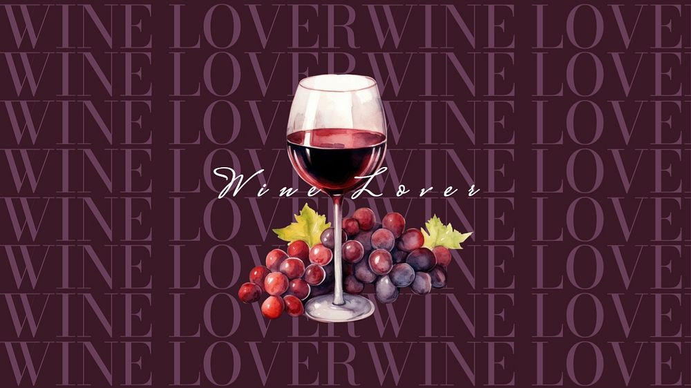 Wine lover blog banner template