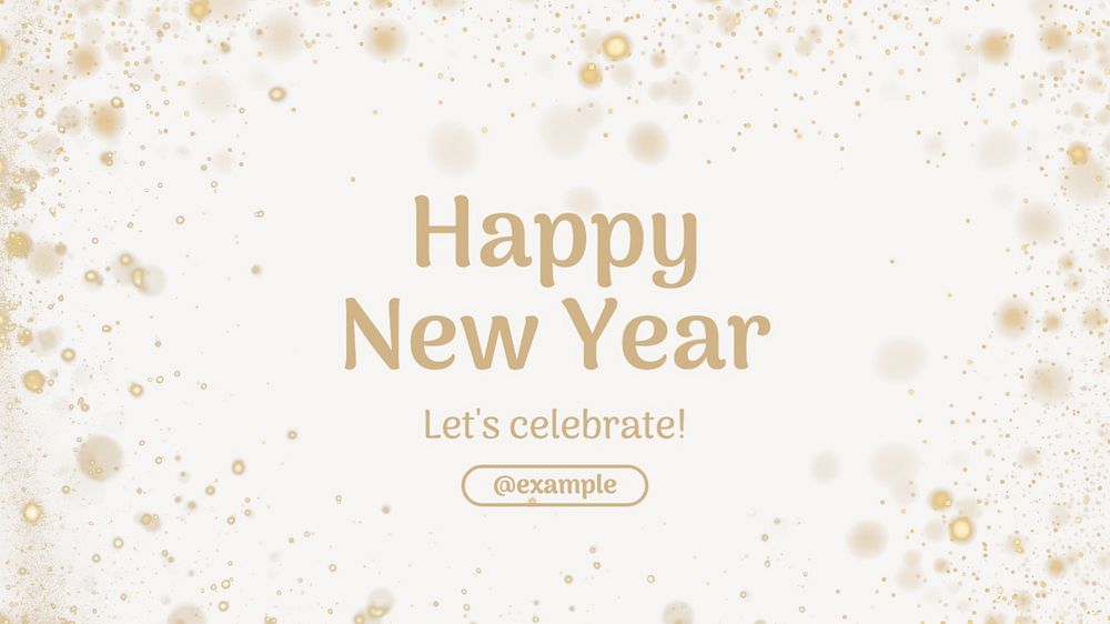 Happy new year blog banner template