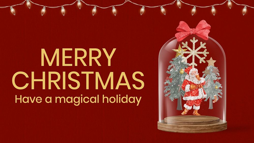 Merry Christmas  blog banner template