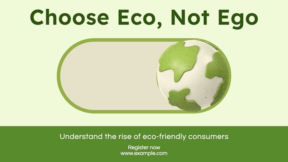 Eco business webinar blog banner template