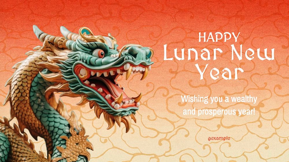 Lunar New Year blog banner template