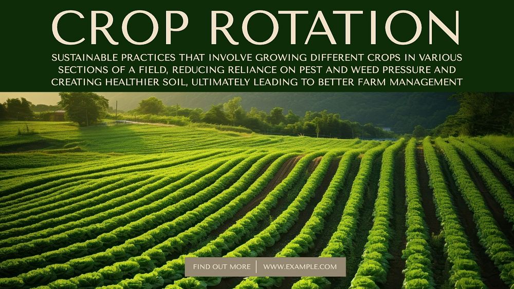 Crop rotation blog banner template