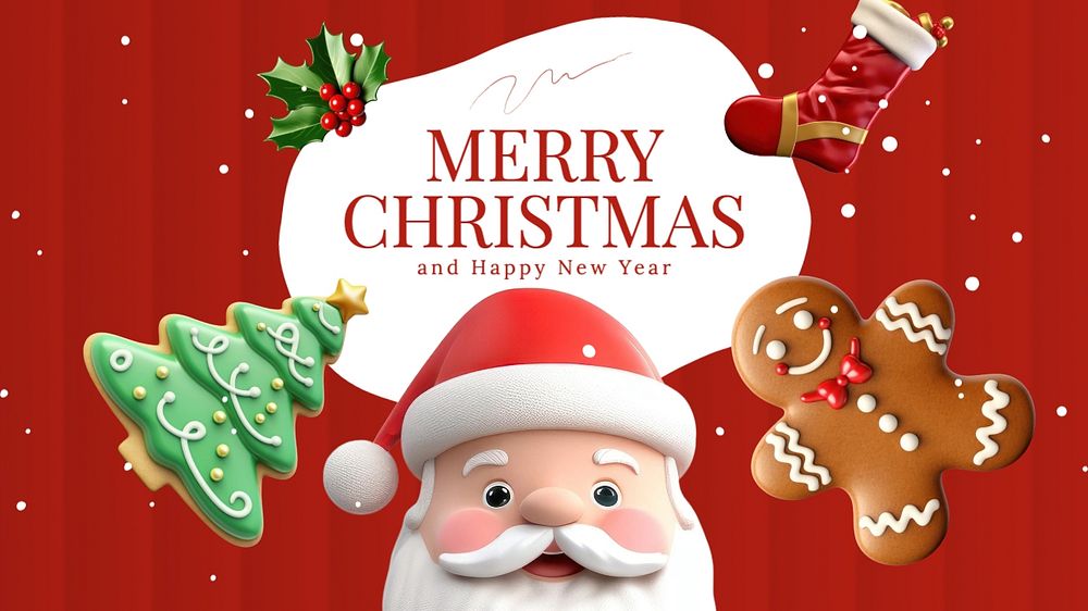 Merry Christmas blog banner template