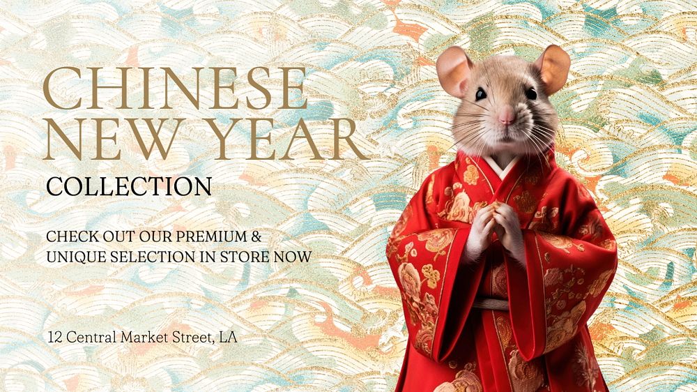 Chinese New Year blog banner template