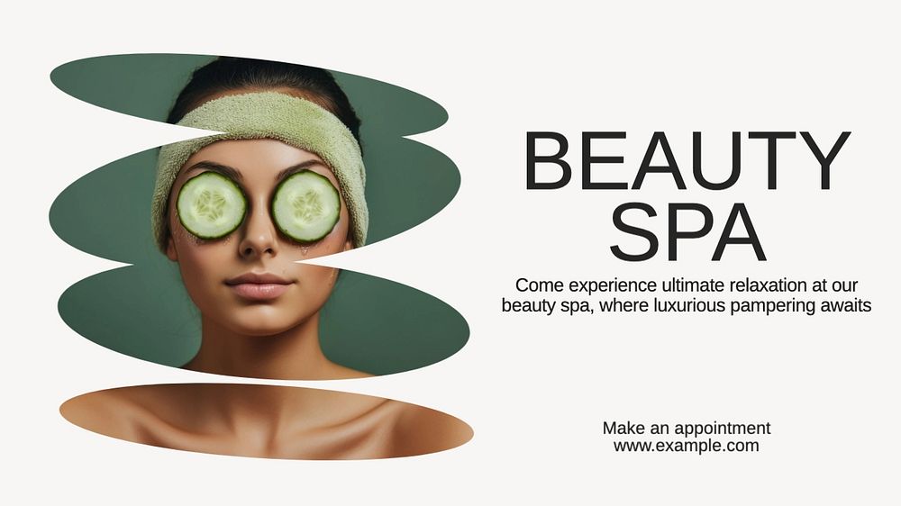 Beauty spa blog banner template