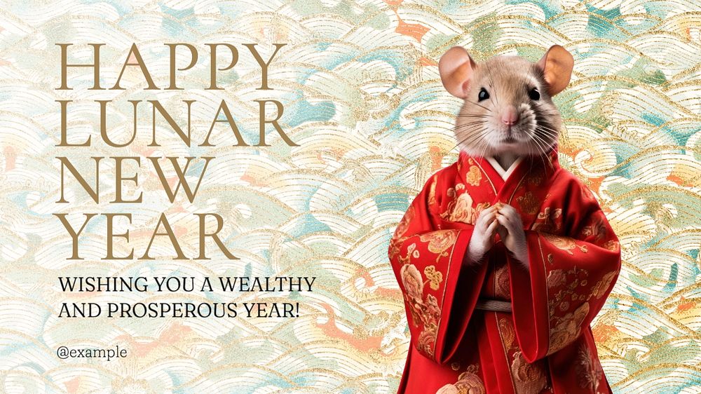 Lunar New Year blog banner template