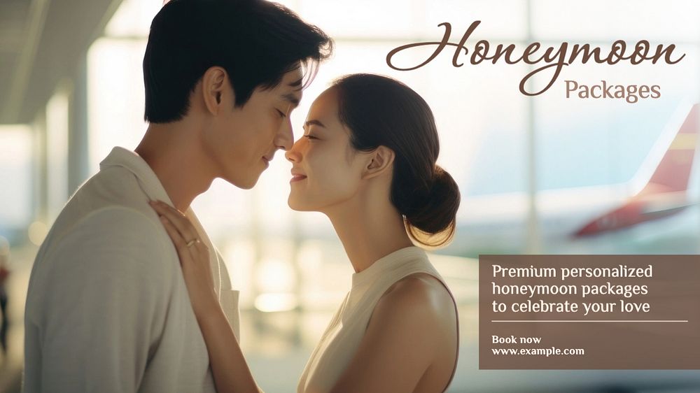 Honeymoon packages blog banner template