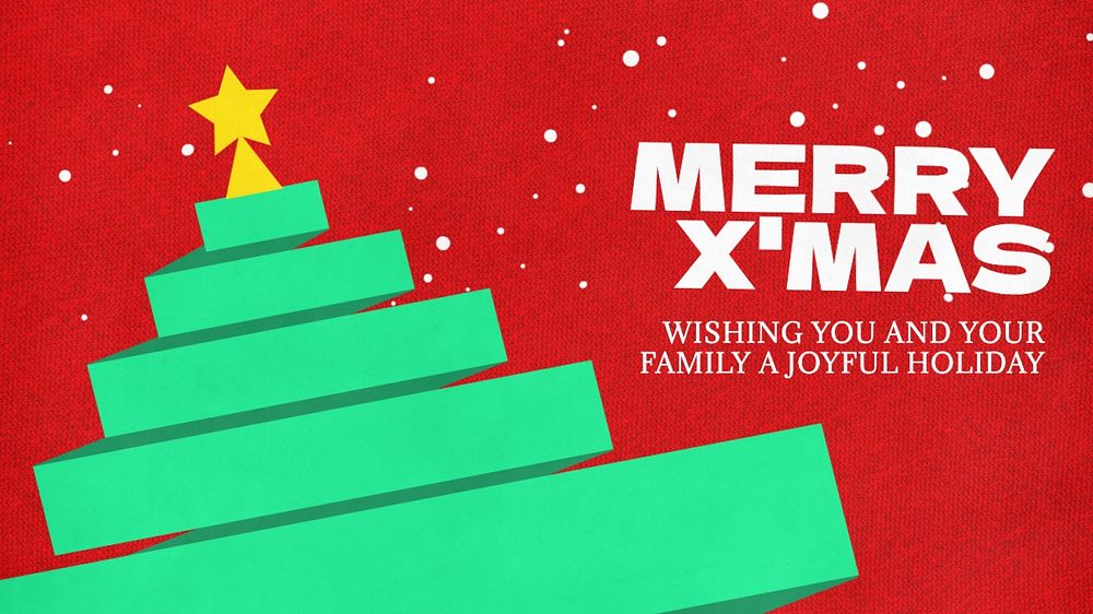 Merry X'ma blog banner template