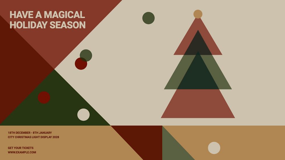 Magical season blog banner template