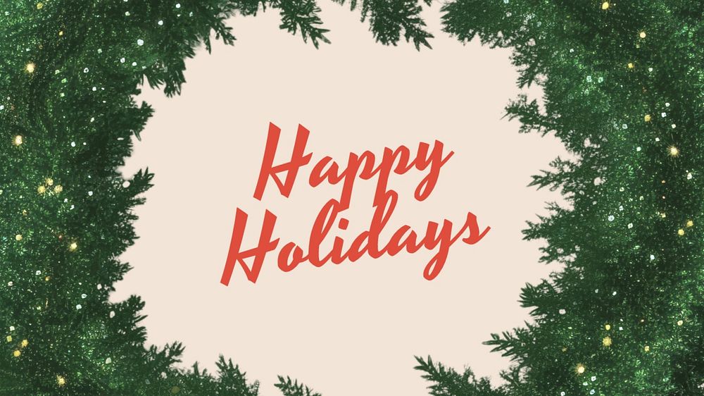 Happy holidays blog banner template