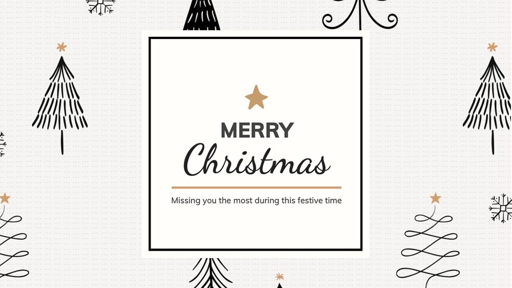 Merry Christmas blog banner template