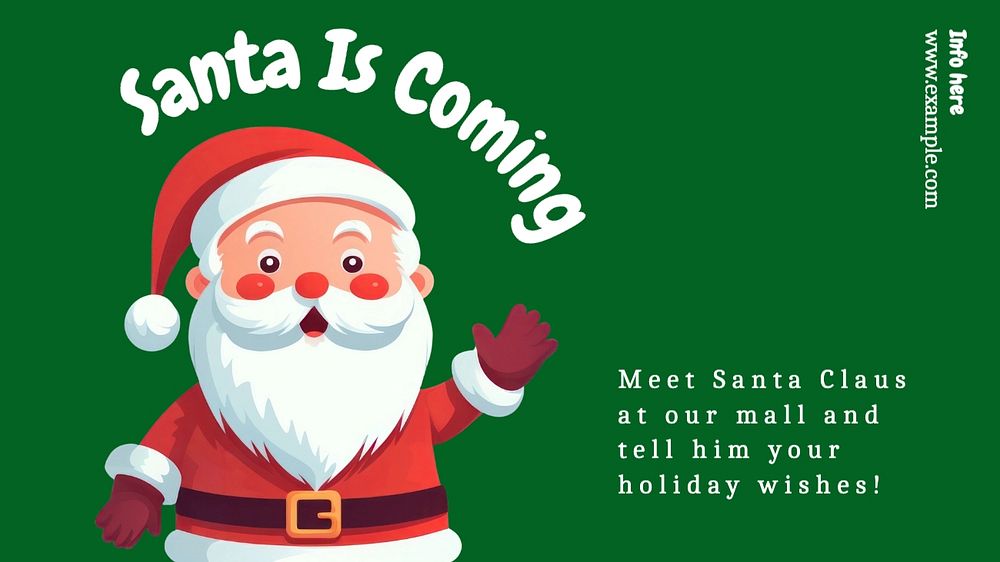 Christmas & Santa blog banner template