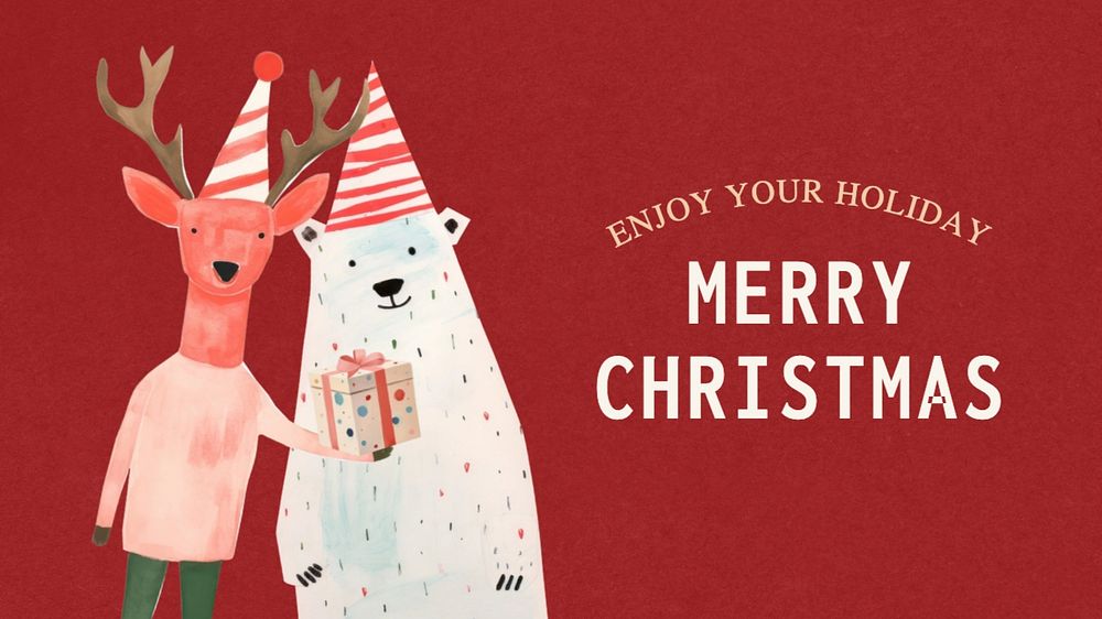 Merry Christmas blog banner template