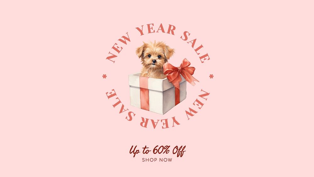 New year sale blog banner template