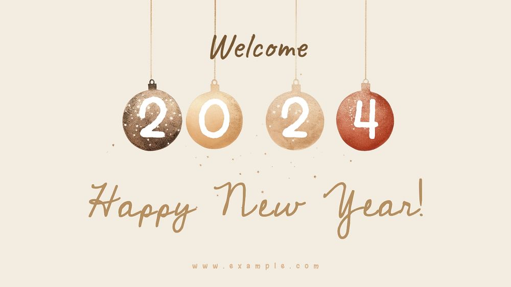 New year blog banner template