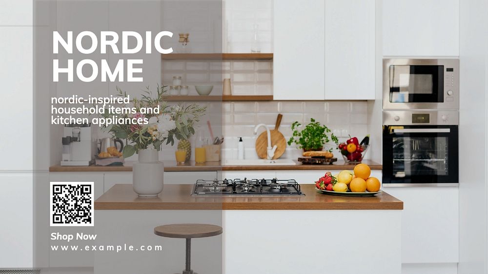 Nordic home blog banner template