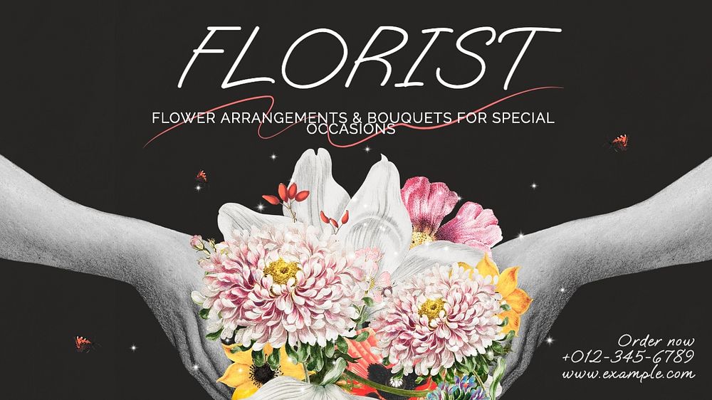 Florist  blog banner template