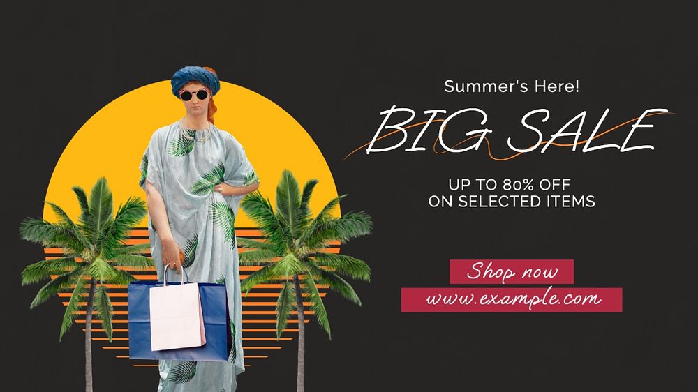 Big sale  blog banner template