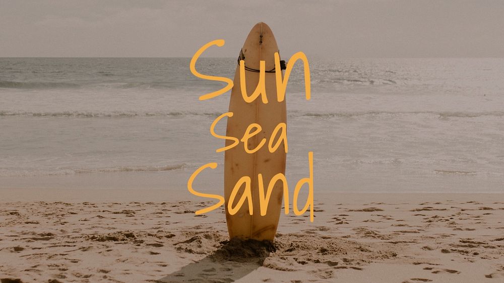 Sun, sea & sand  blog banner template