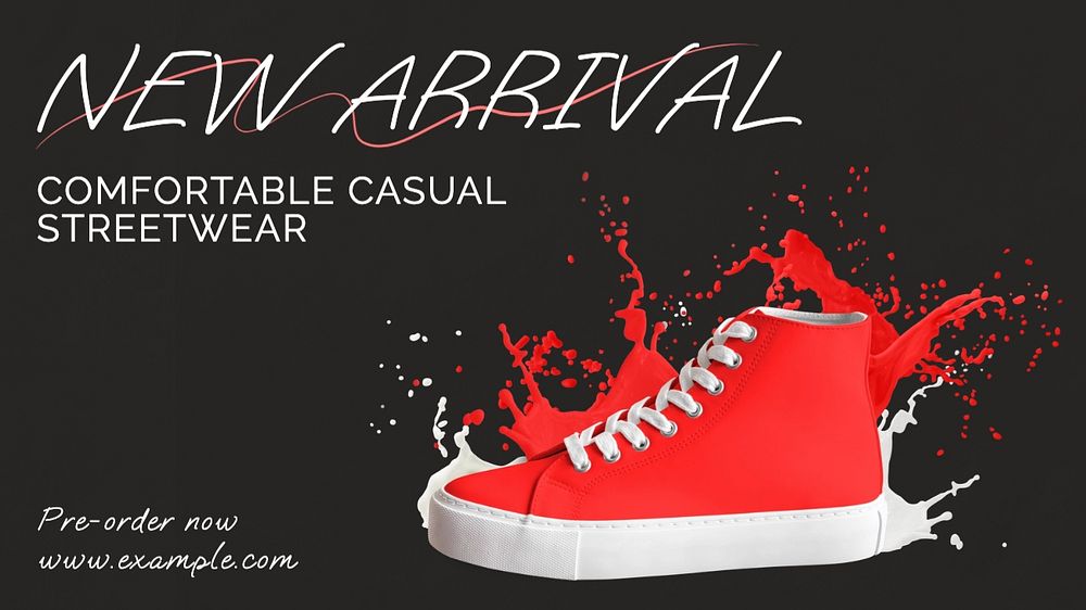 Streetwear new arrival  blog banner template