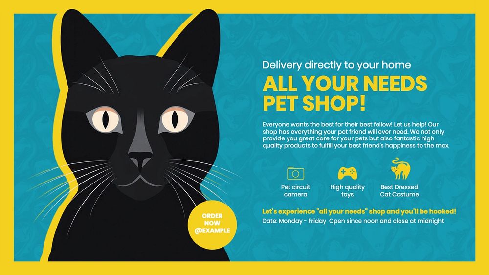 Pet shop blog banner template