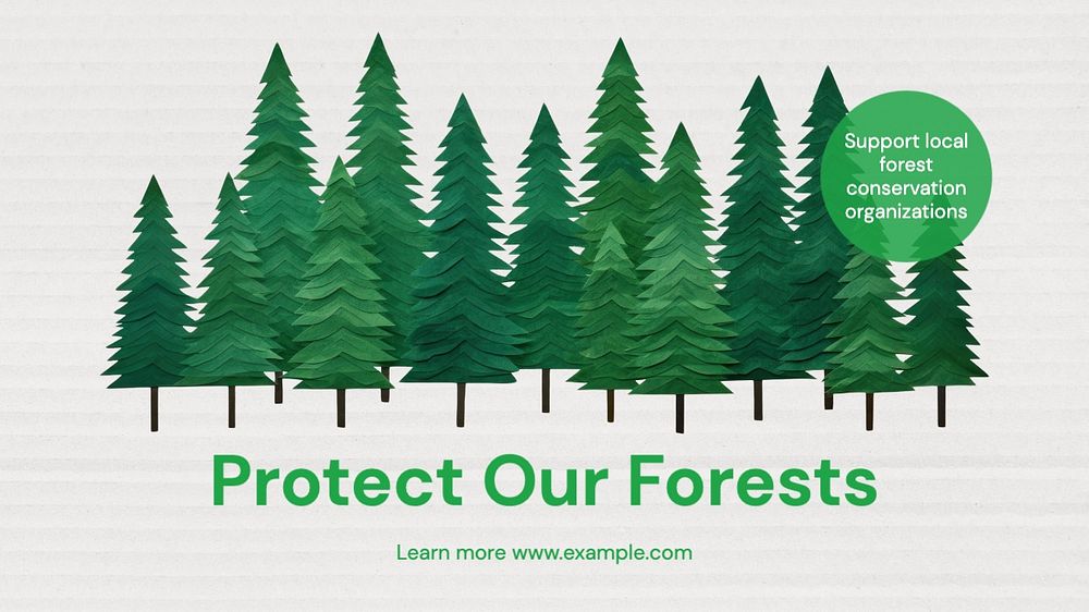 Protect Our Forest  blog banner template