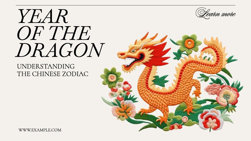 Chinese new year  blog banner template