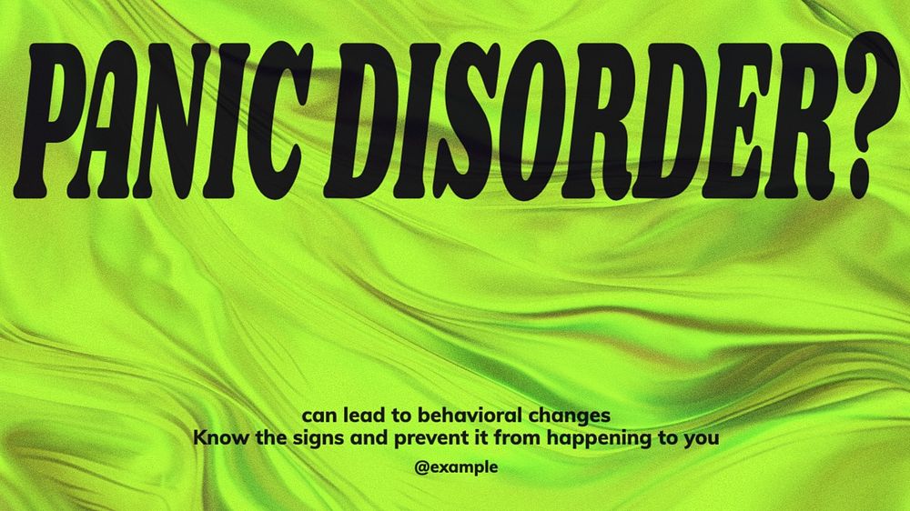 Panic disorder blog banner template