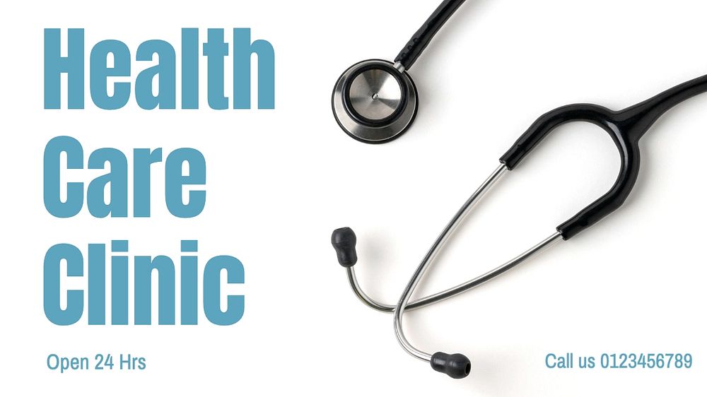 Health care clinic  blog banner template