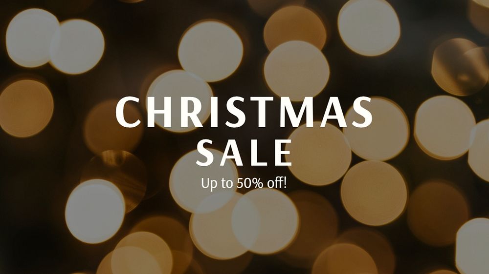 Christmas sale  blog banner template