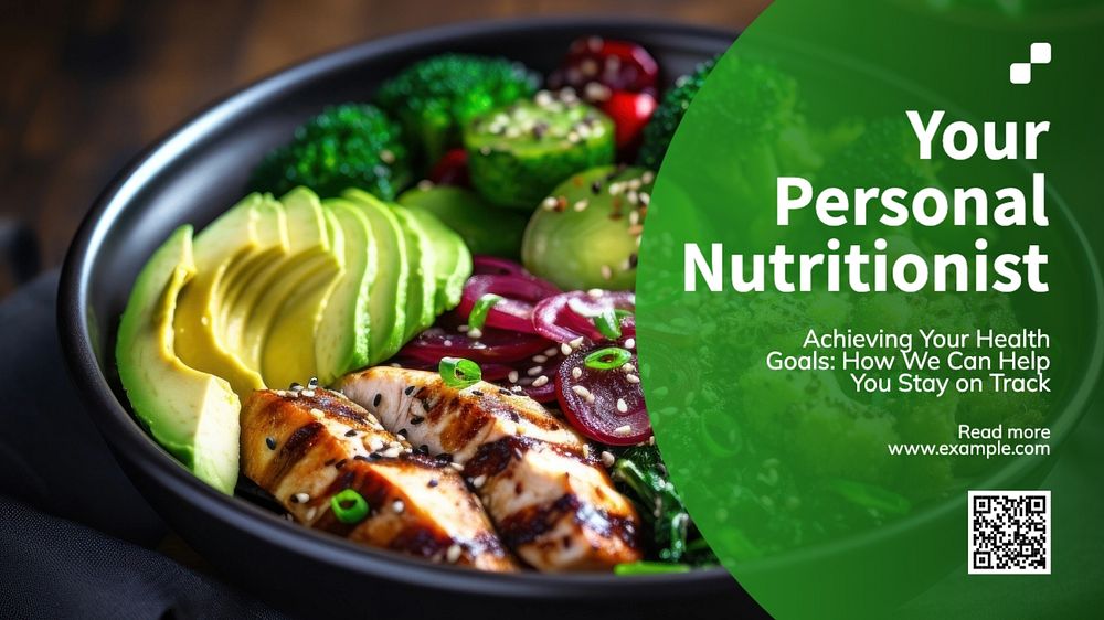 Nutritionist blog banner template