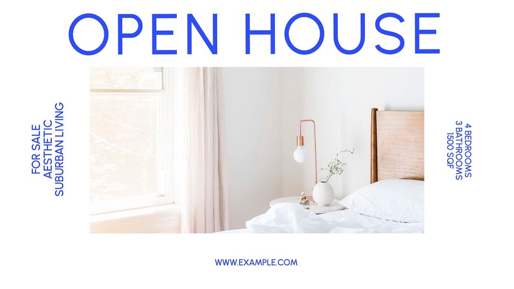 Open house blog banner template