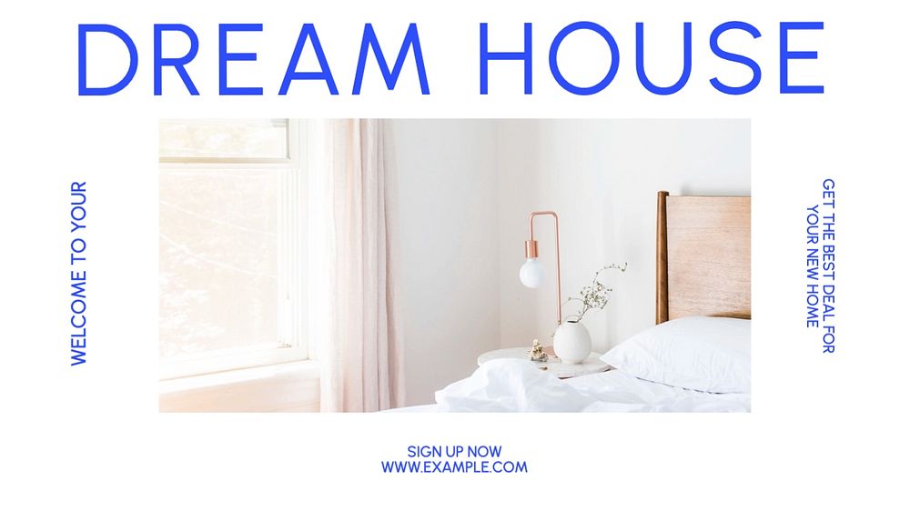 Dream house blog banner template