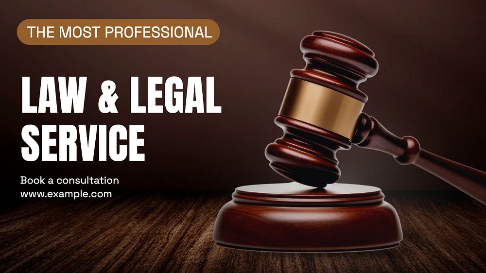 Law & Legal service blog banner template